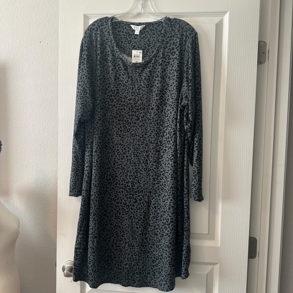 Charter Club Intimates Plus Size Soft Knit Printed Sleepshirt 2X - Picture 1 of 4